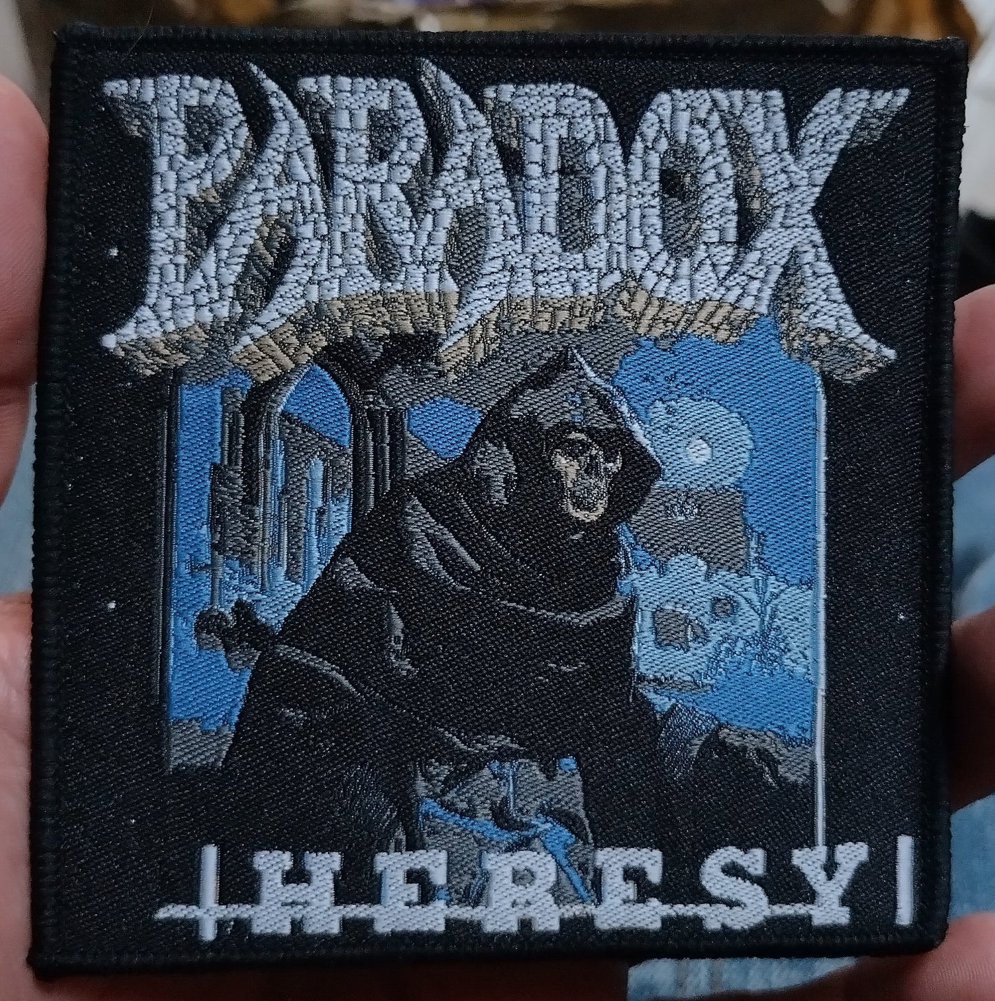 Paradox Heresy Black border Woven Patch