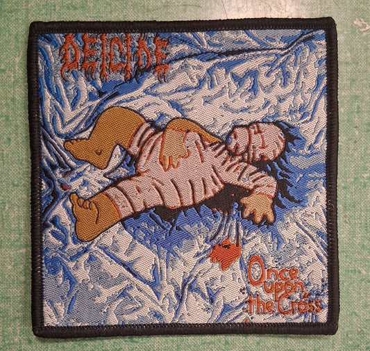 Deicide Once Upon The Cross HOMER SIMPSON Black Border Woven Patch