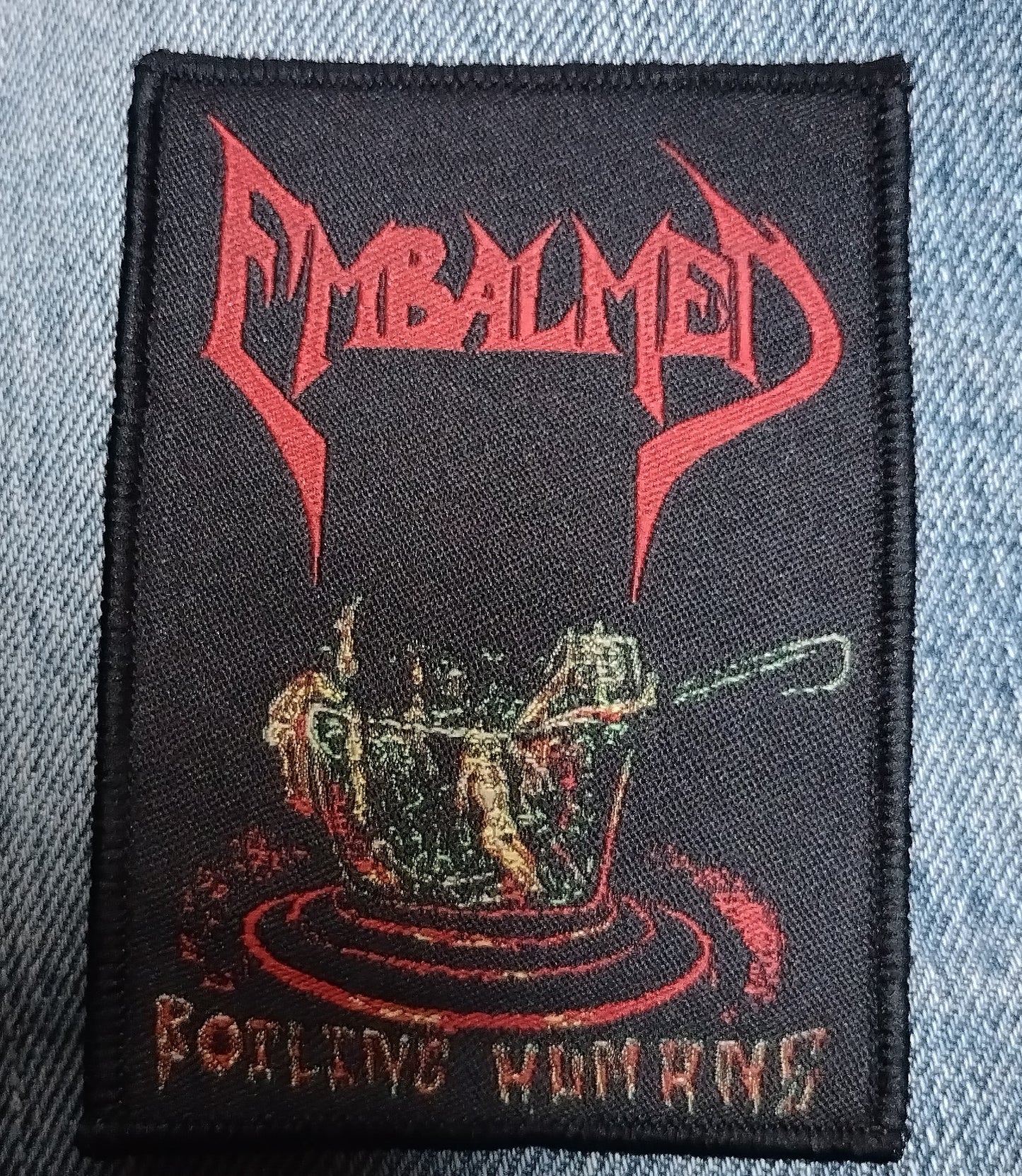 Embalmed Boiling humans Woven Patch