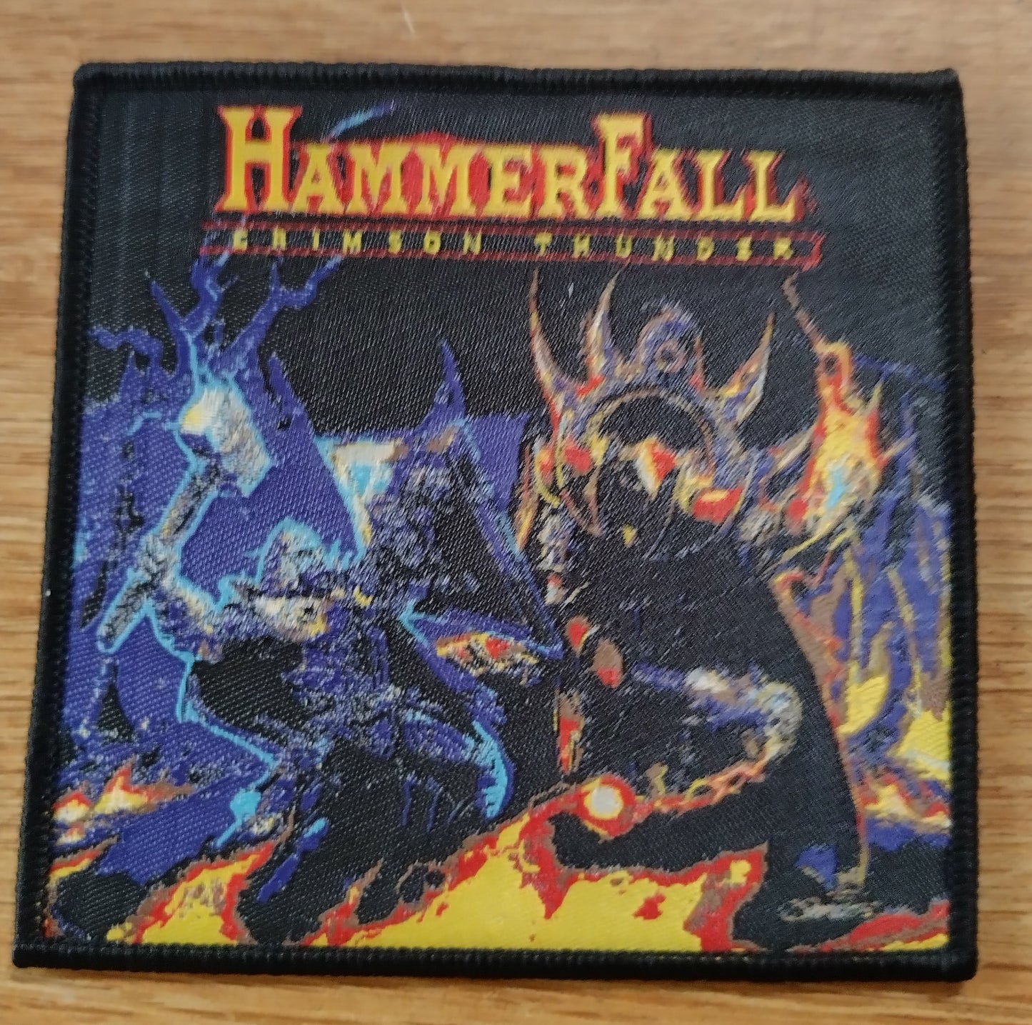 Hammerfall Crimson thunder Woven Patch