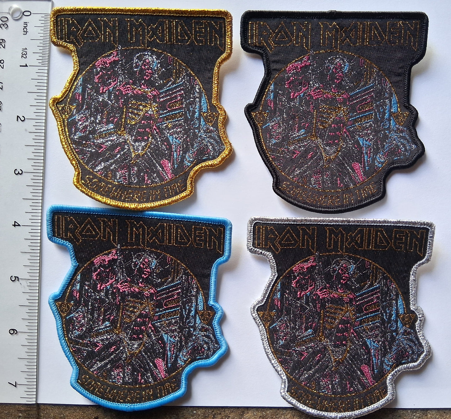 Iron Maiden Somewhere In Time woven patch