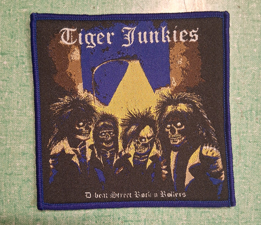 Tiger Junkies D beat street rock n rollers Woven Patch