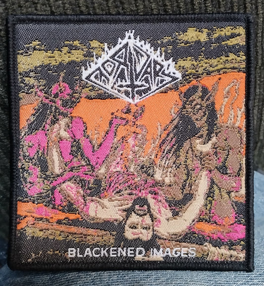 Mortuary Blackened images Woven Patch