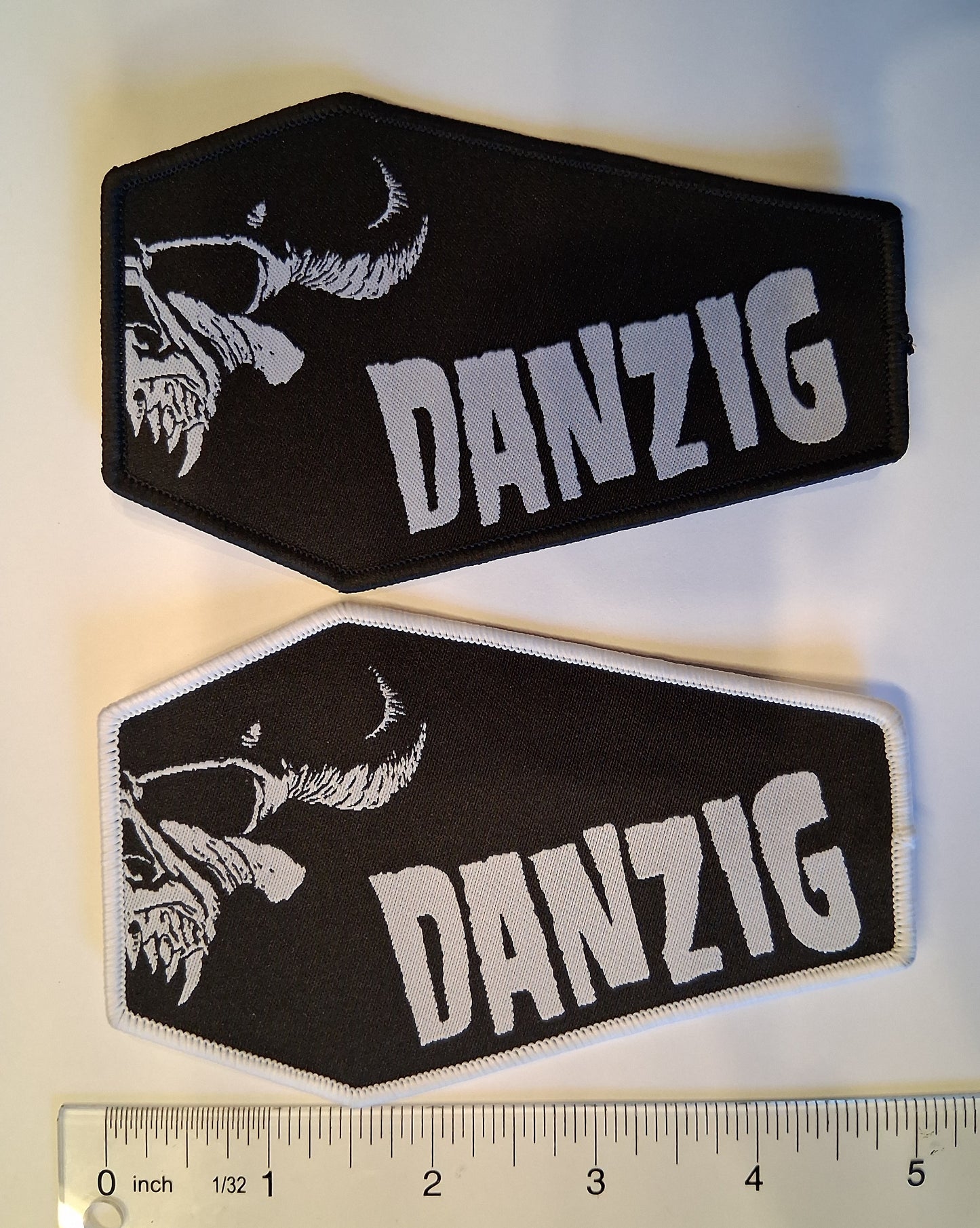 Danzig Coffin Shaped Woven Patch