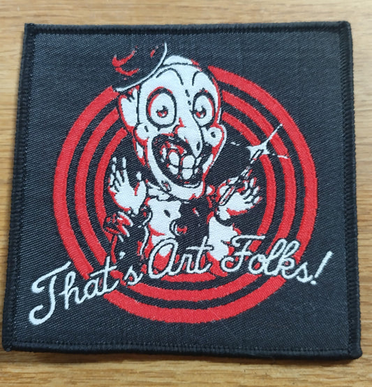 Terrifier That's Art folks Black border Woven Patch