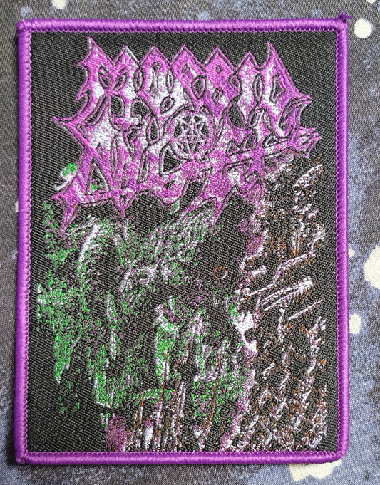 Morbid Angel Gateways to annihilation Purple border Woven Patch