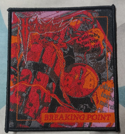 Heretic Breaking point Black border Woven Patch