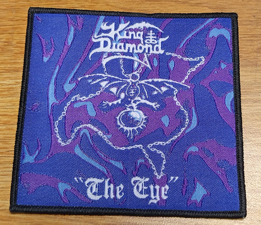 King Diamond the eye Black border Woven Patch