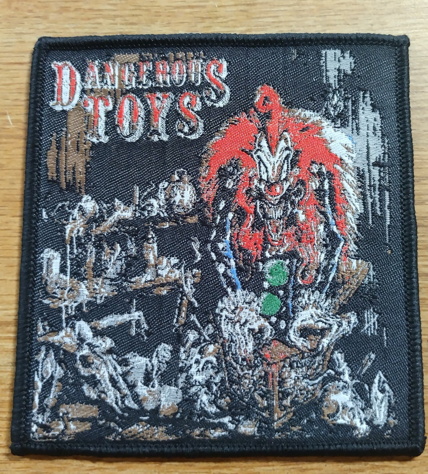 Dangerous Toys Black border Woven Patch