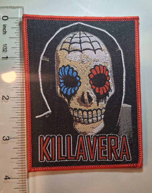 Killavera close-up face Red Border Woven PATCH