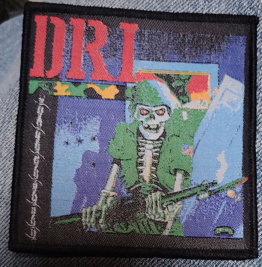 D.R.I Violent Pacification Woven Patch