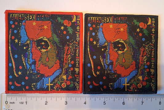 Alien Sex Fiend stuff the turkey Woven Patch