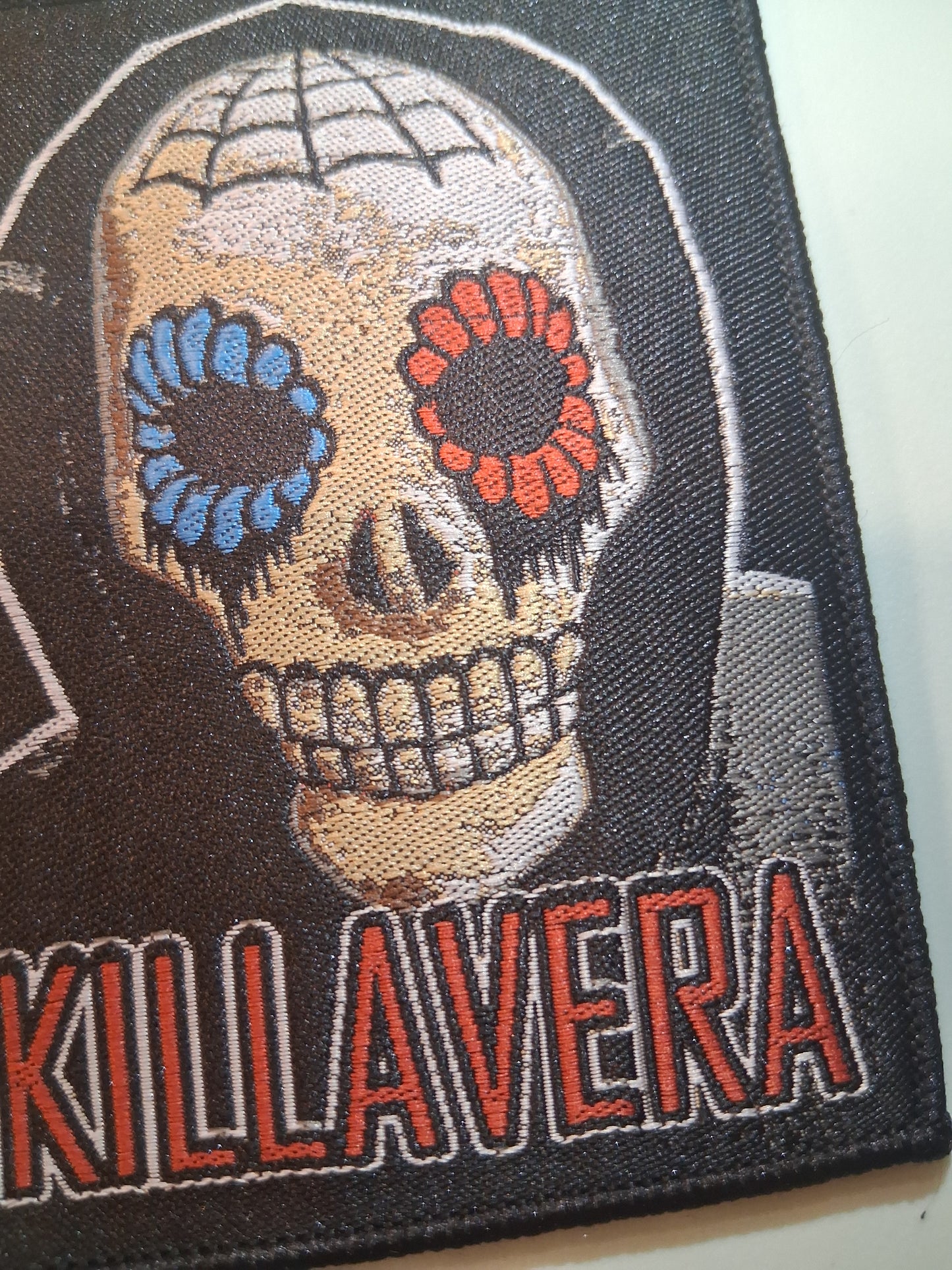 Killavera Close-up face Black Border Woven PATCH