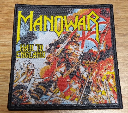 Manowar Hail to England Woven Patch