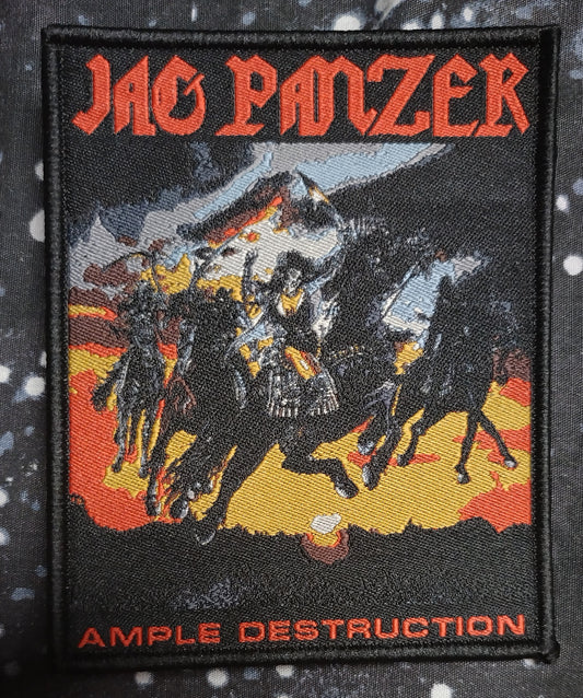 Jag Panzer Ample destruction Black border Woven Patch