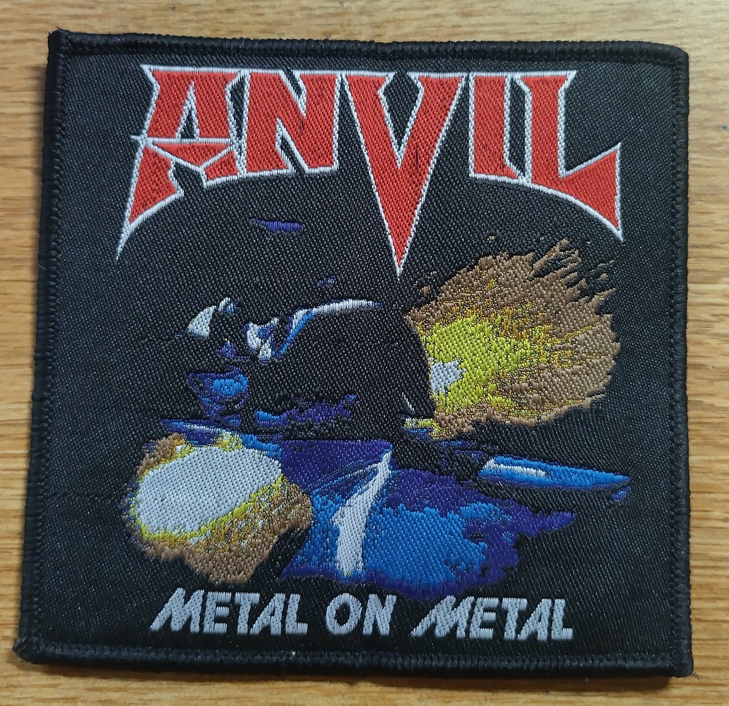 Anvil Metal on metal Woven Patch