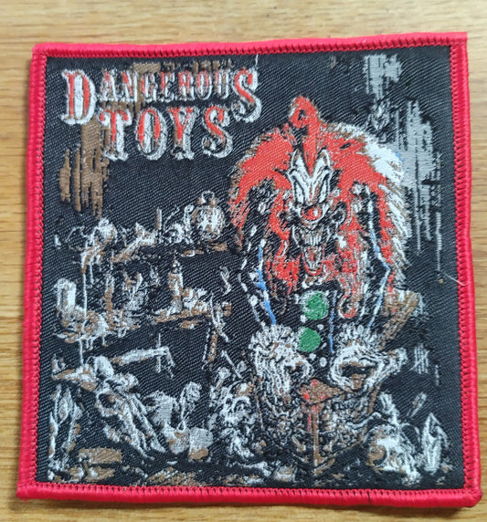 Dangerous Toys Red Border Woven Patch