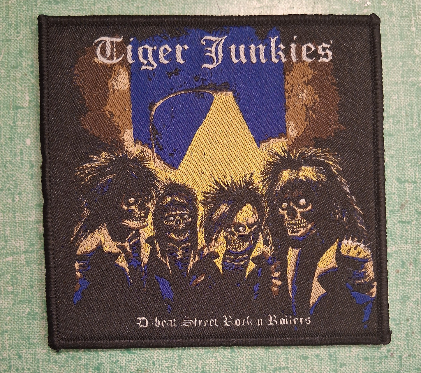 Tiger Junkies D beat street rock n rollers Woven Patch