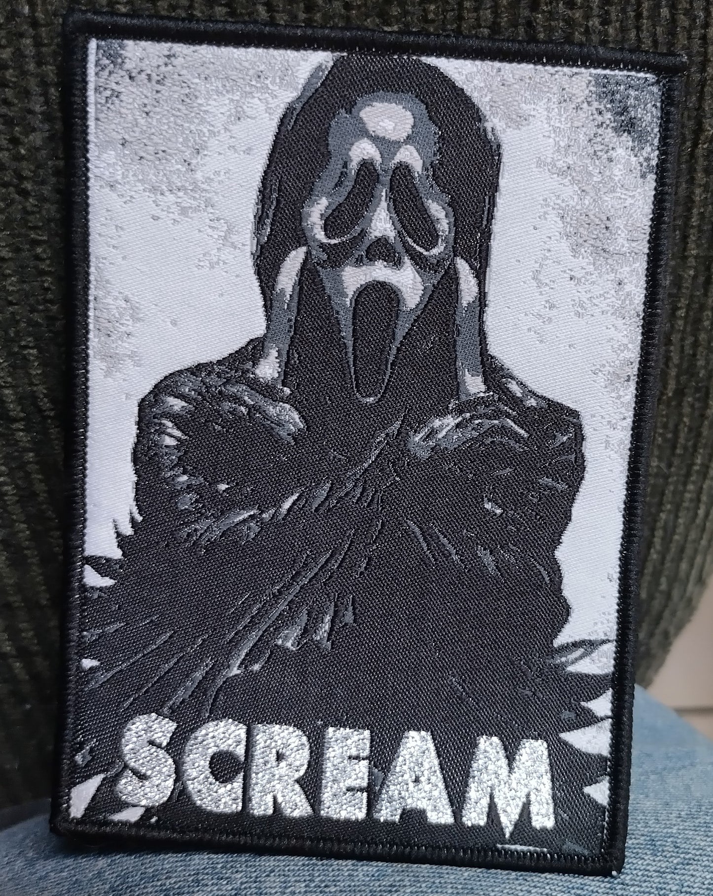 Scream Ghost Face Woven Patch