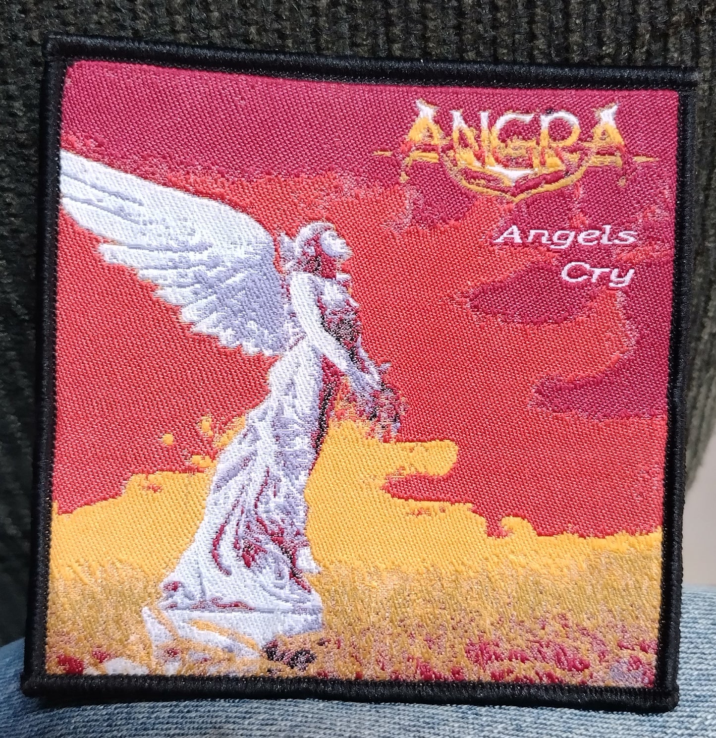 Angra Angels Cry Black border Woven Patch