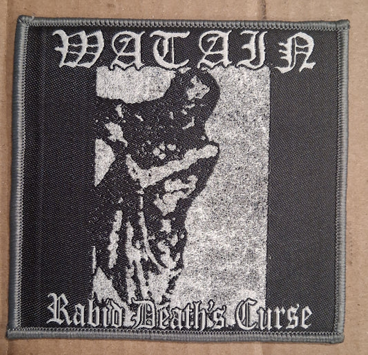 Watain Rabid deaths curse Grey Border Woven Patch