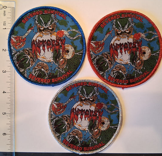 Autopsy Severed Survival circle shaped Woven Patch