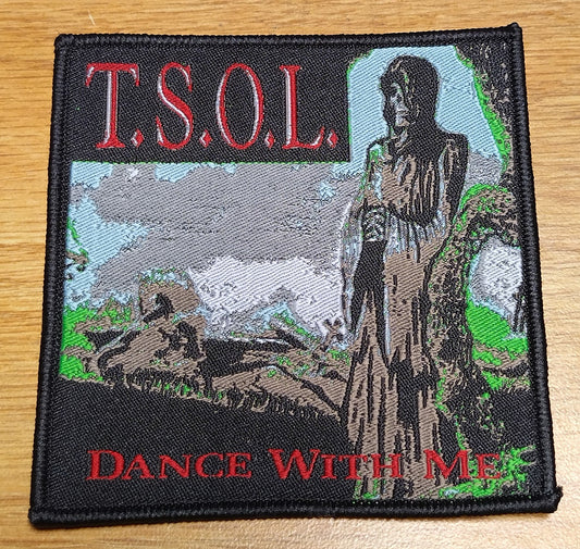 TSOL Dance with me Black border Woven Patch