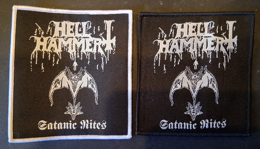 Hellhammer satanic rites Woven Patch