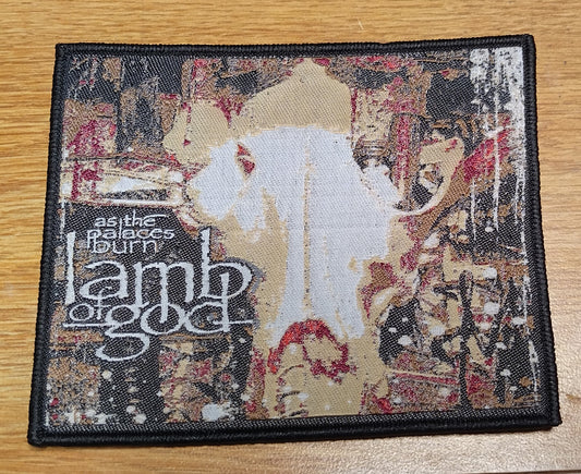 Lamb of God as the palaces burn Woven Patch