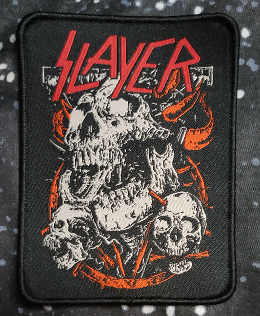 Slayer Skulls Woven Patch