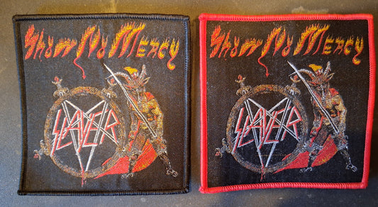 Slayer Show No Mercy woven patch