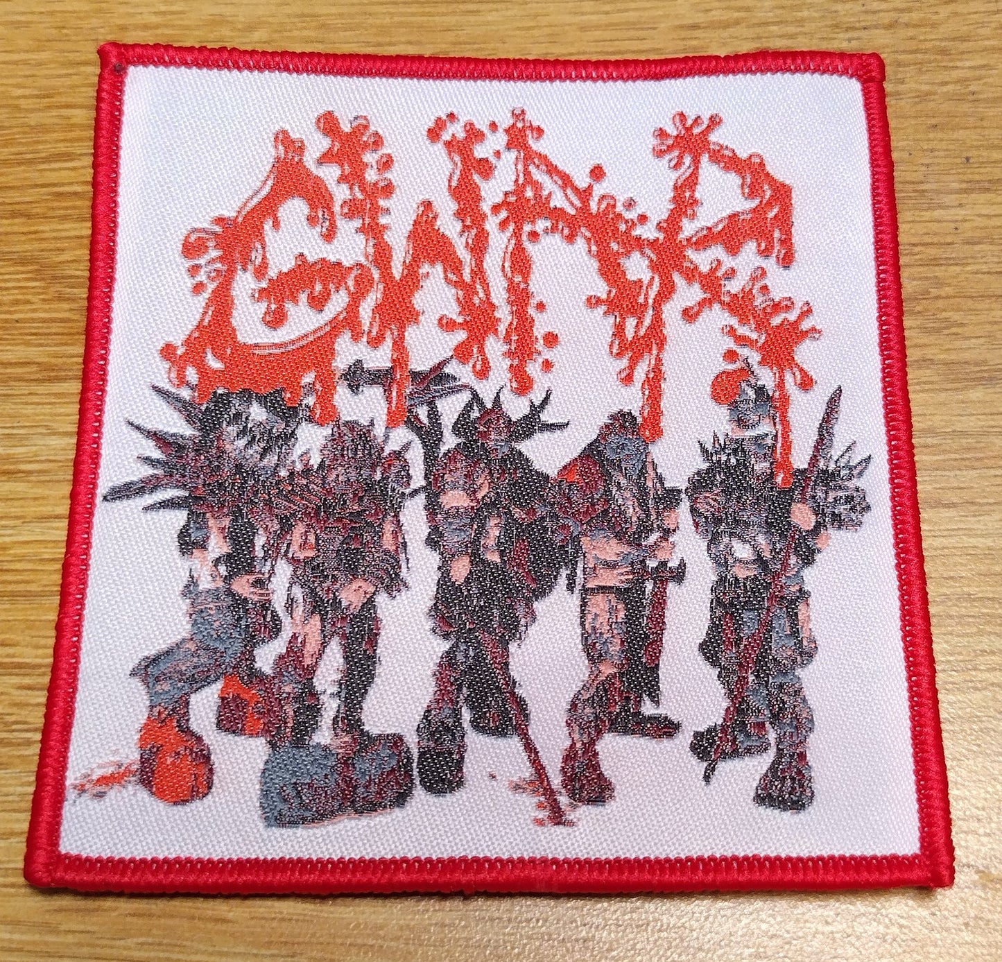 Gwar band Red Border Woven Patch