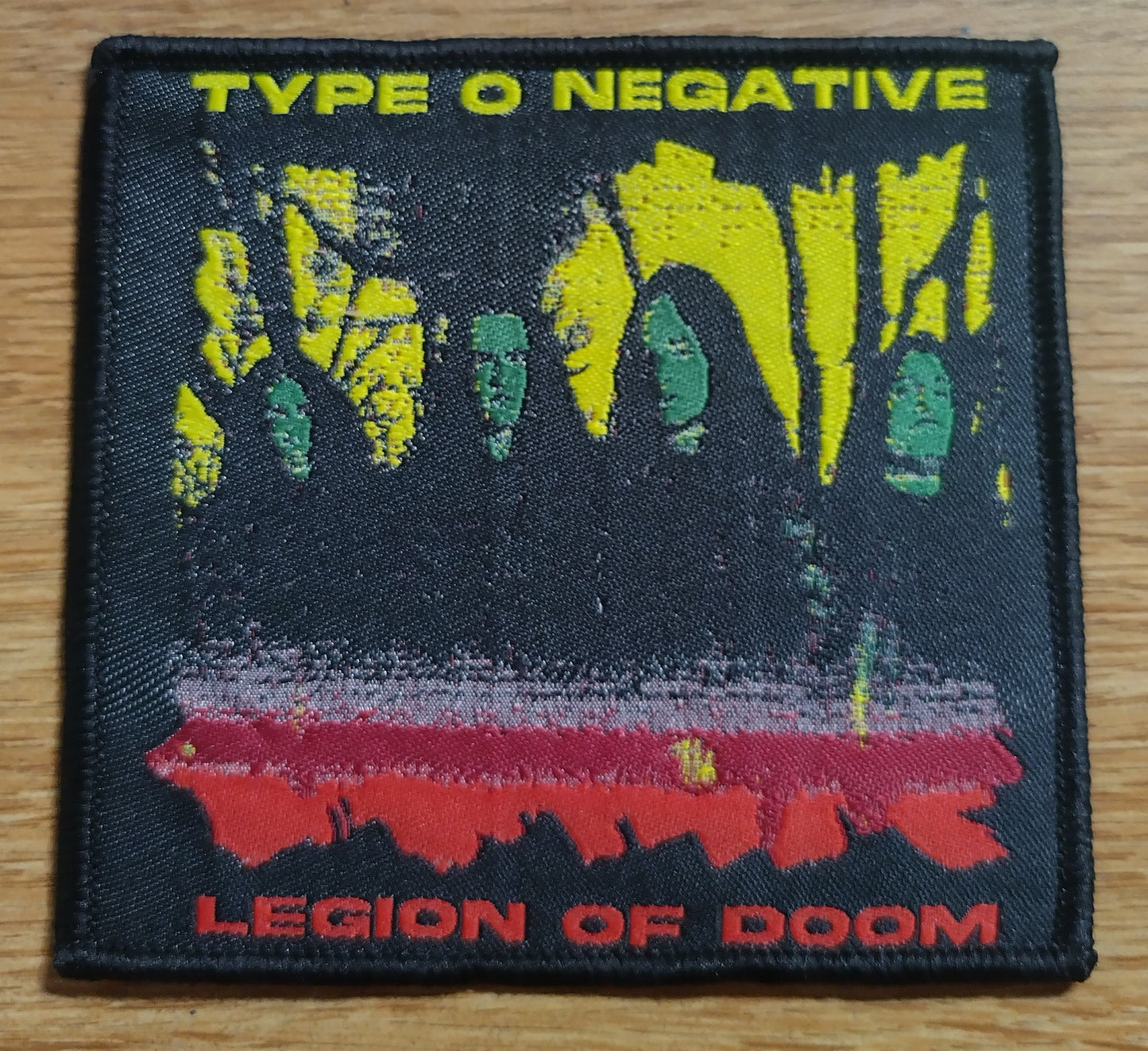 Type O Negative Legion of doom Black border Woven Patch