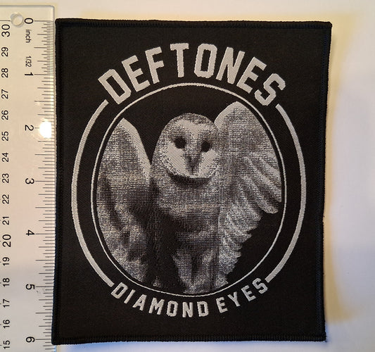 Deftones Diamond eyes black Border Woven Patch