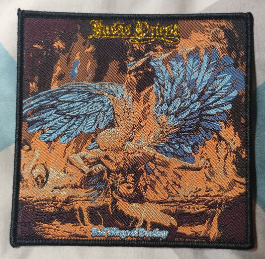 Judas Priest Sad wings of destiny Black border Woven Patch