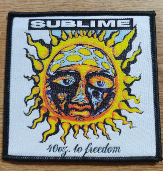 Sublime 40oz to freedom Woven Patch