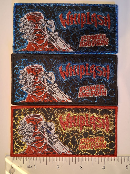 Whiplash power and pain small strip Woven Patch
