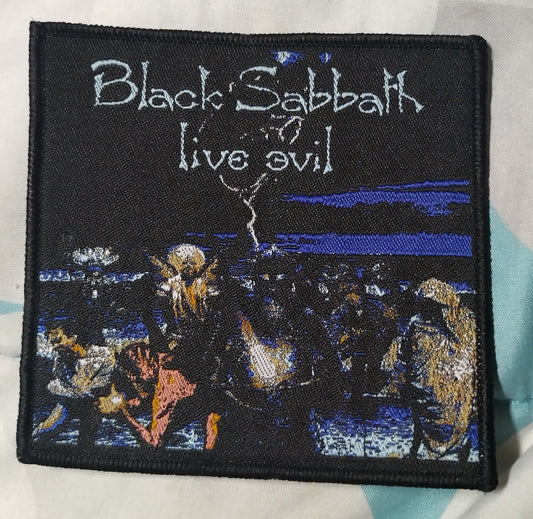 Black Sabbath live evil Woven Patch