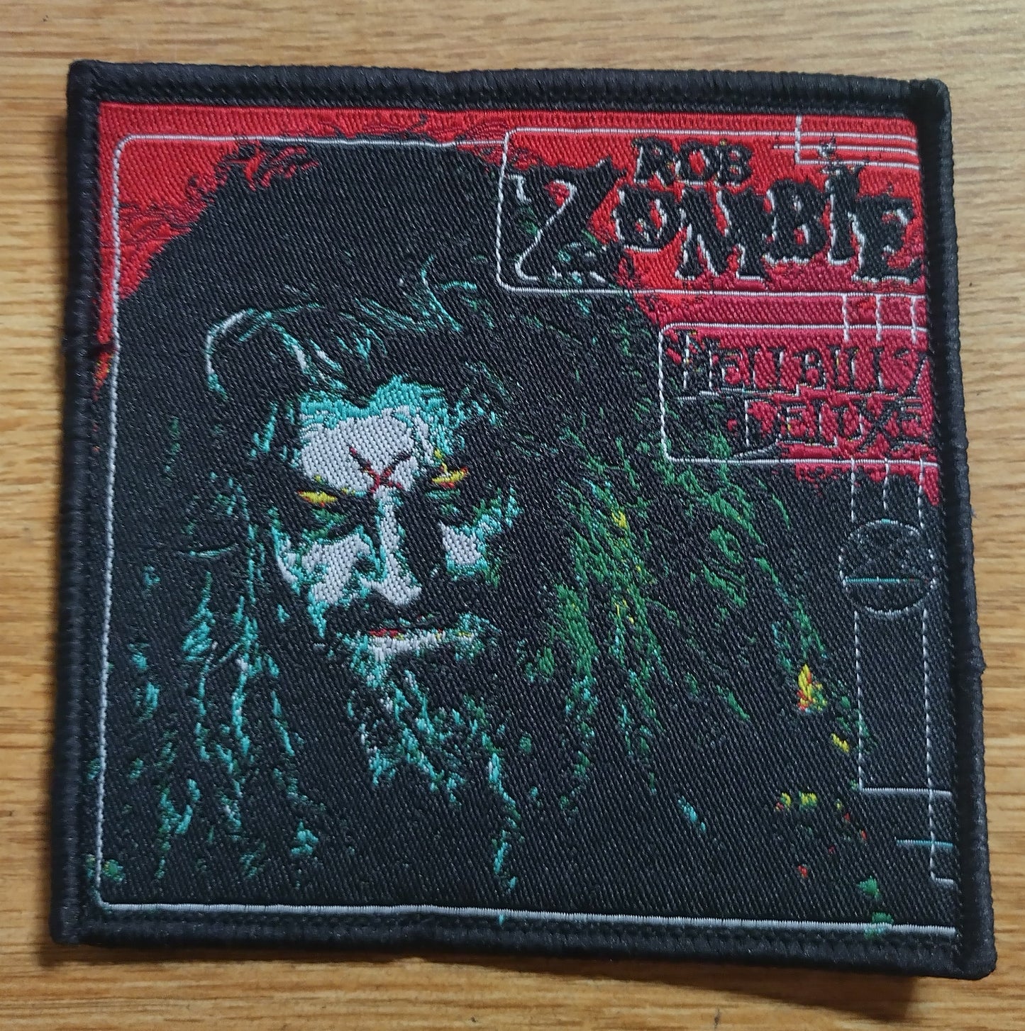 Rob Zombie Hell Billy Deluxe Black border Woven Patch