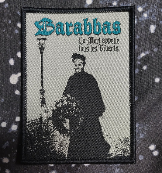 Barabbas La Mort..  black border Woven Patch