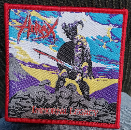 Hirax Immortal Legacy Red Border Woven Patch