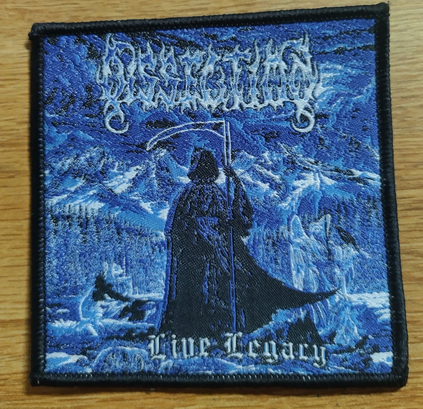 Dissection Live Legacy Black border Woven Patch