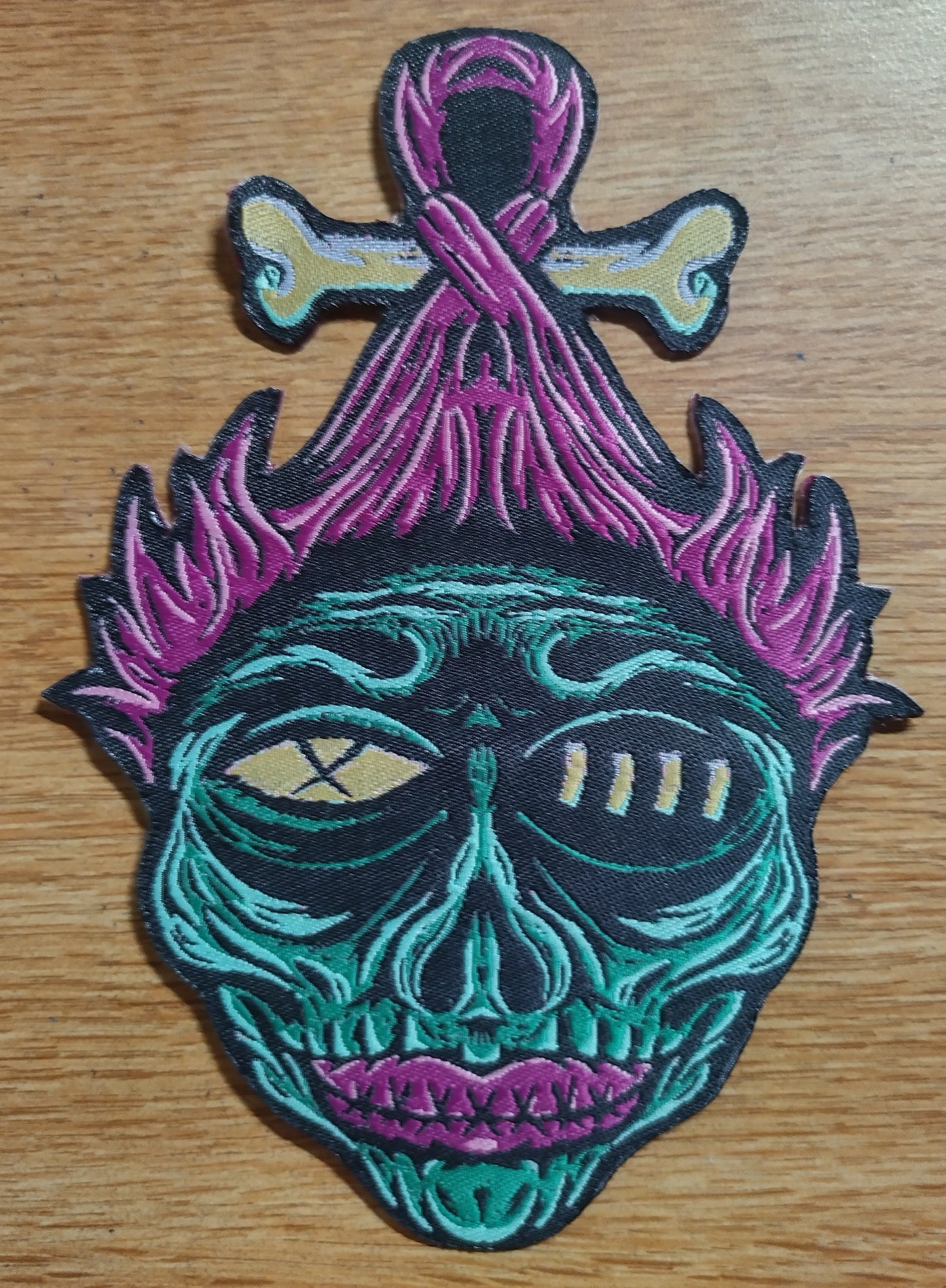 Shrunken Head Ent head Woven Patch