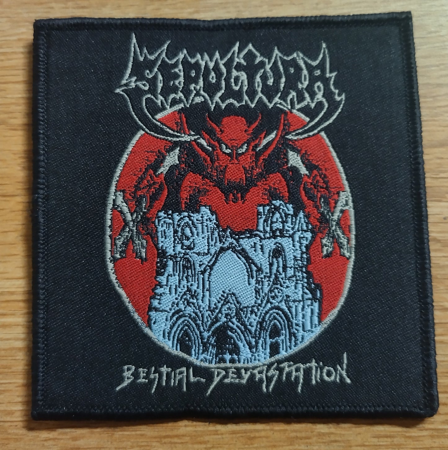 Sepultura bestial devastation art Woven Patch