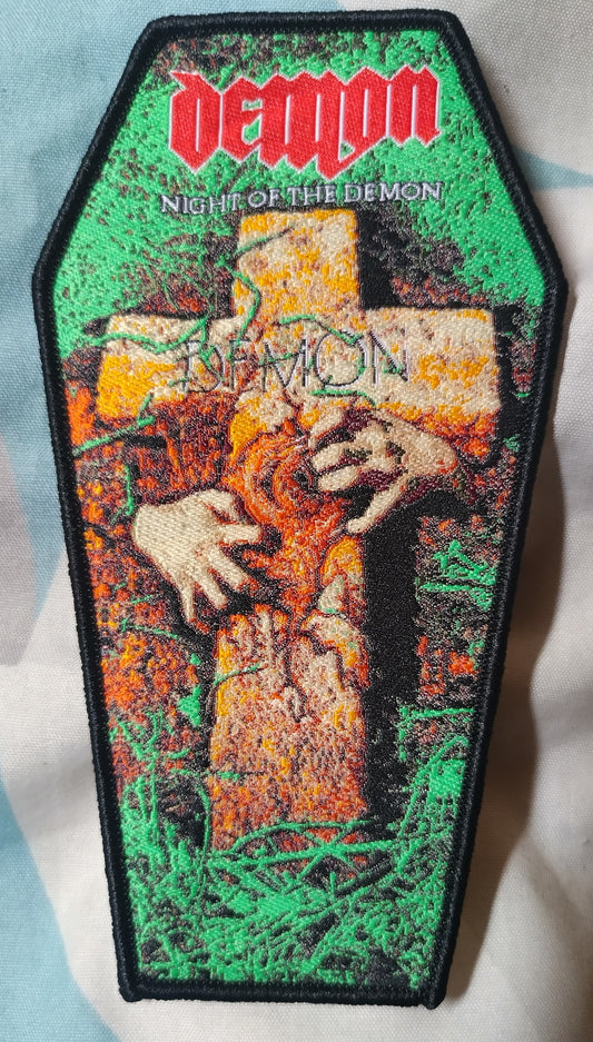 Demon Night of the demon Coffin shaped Patch