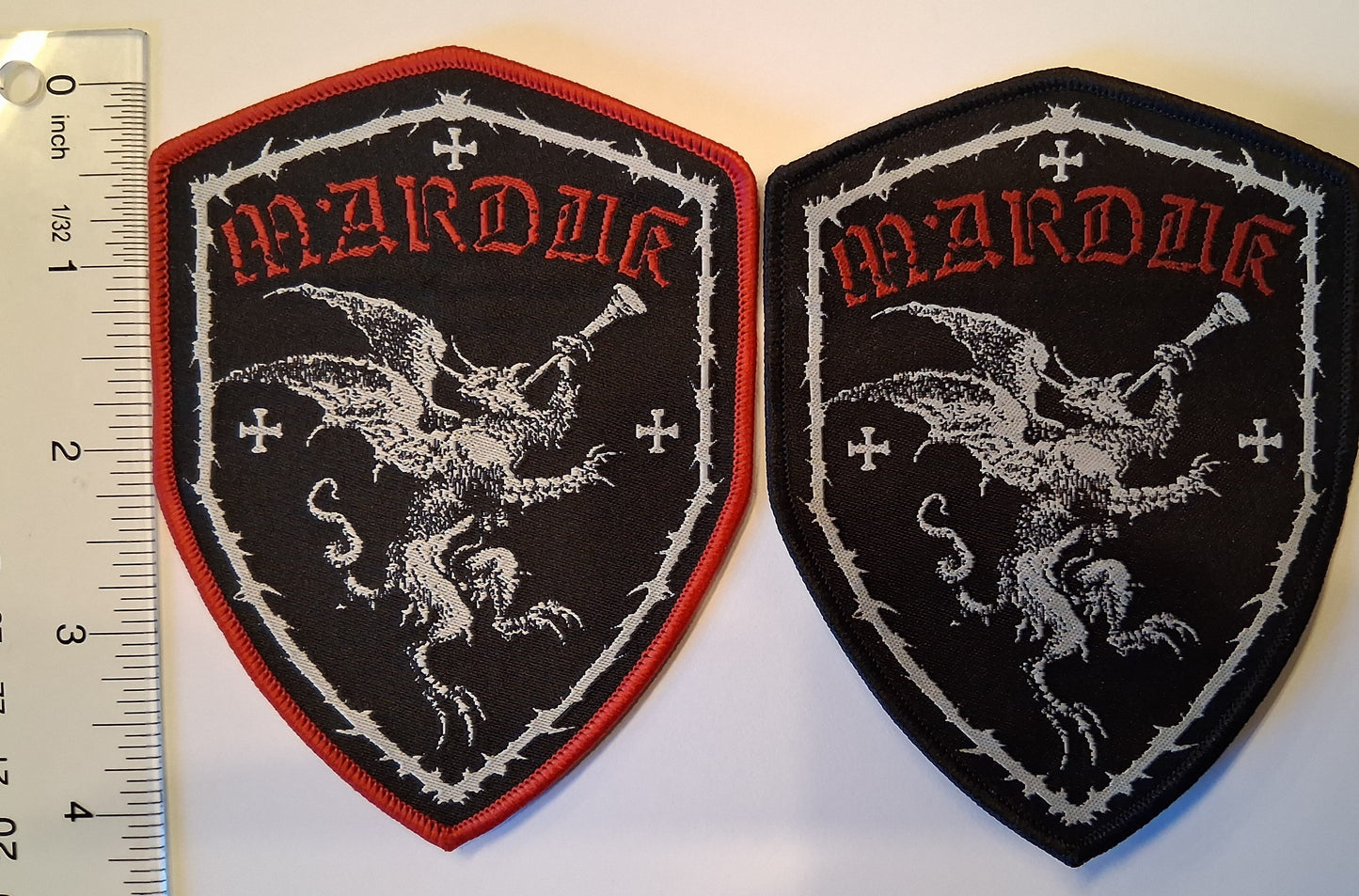 Marduk demon shield Woven Patch