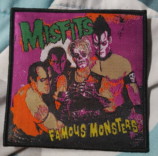 Misfits Famous Monsters Black border Woven Patch