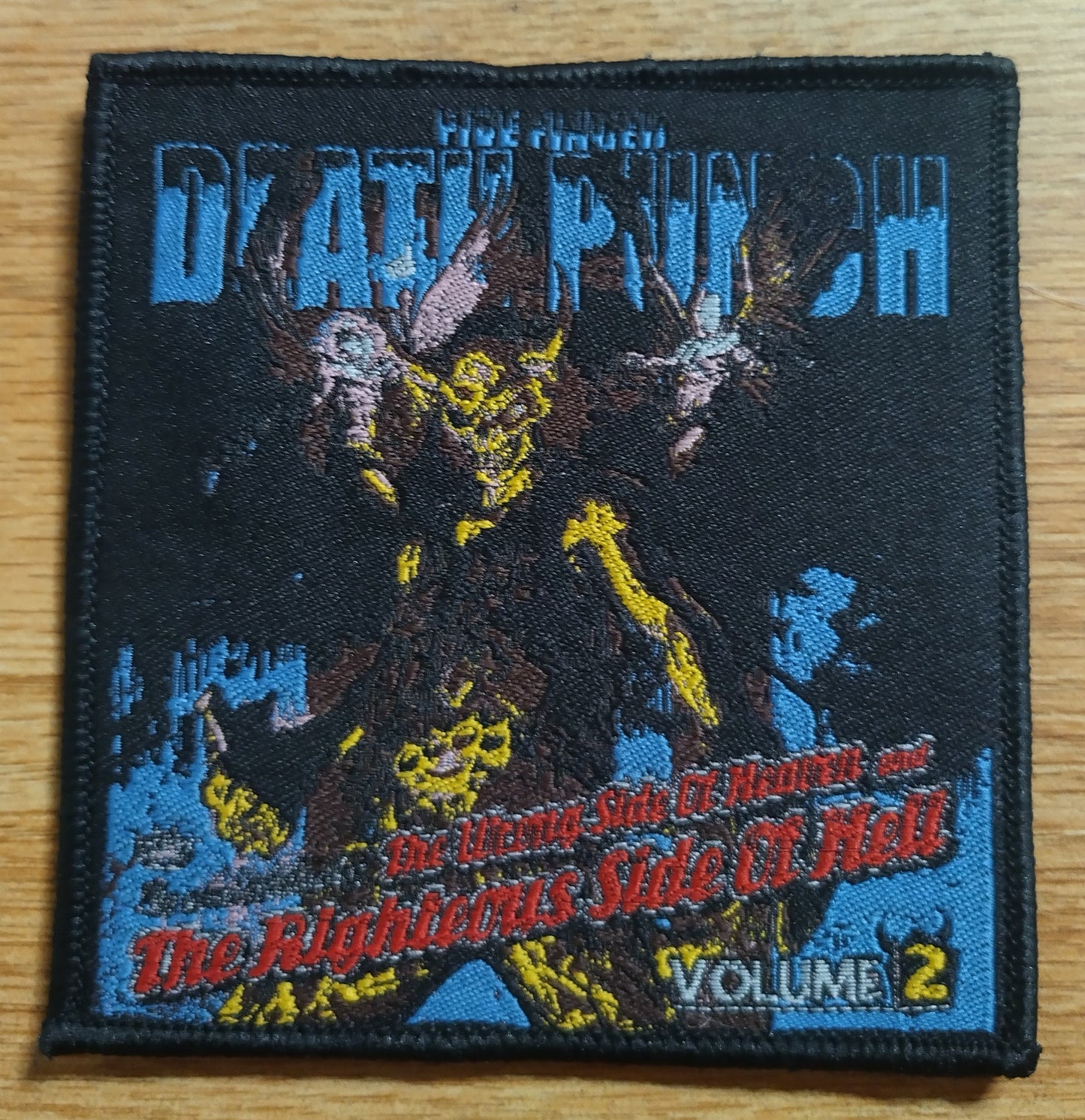 5FDP Five Finger Death Punch Wrong side of heaven vol.2 Woven Patch