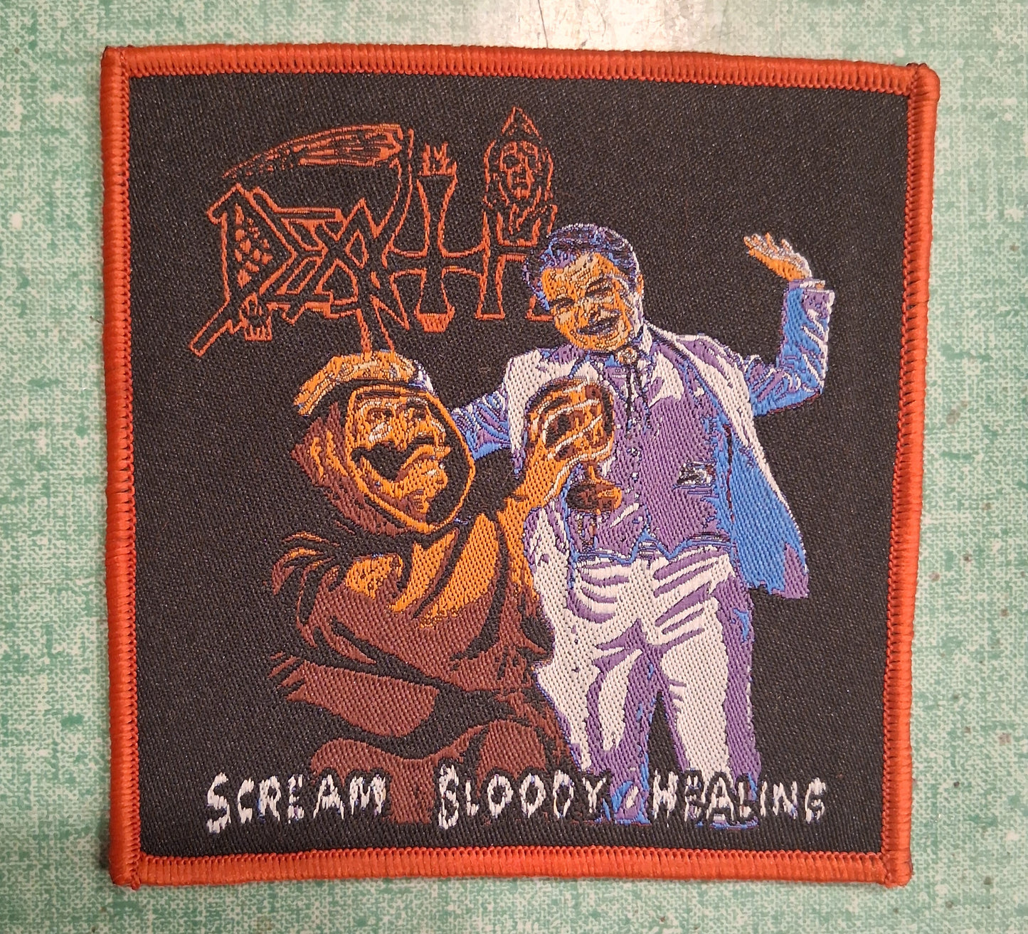 Death Scream Bloody Healing Woven Patch