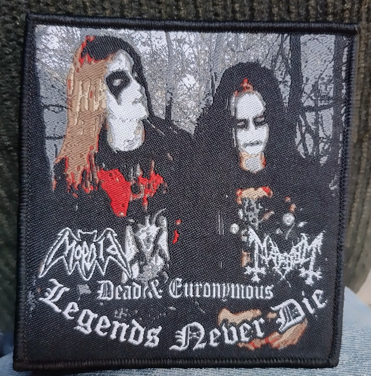 Dead/Euronymous Tribute Woven Patch